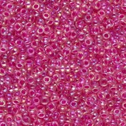 Miyuki seed beads 11/0 - Hot pink lined crystal ab 11-355
